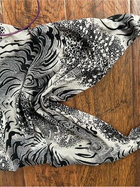 Revolve Animal Print Halter Backless Maxi Dress
